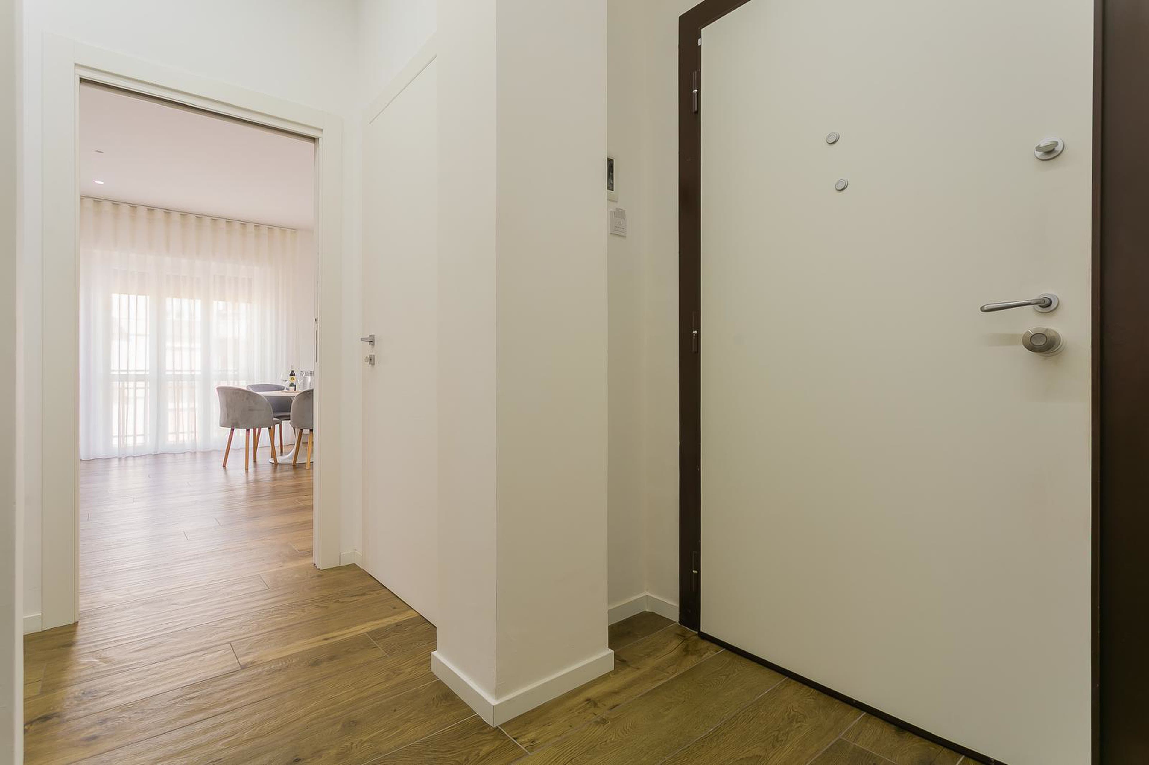 Ingresso e distribuzione interna dell'appartamento