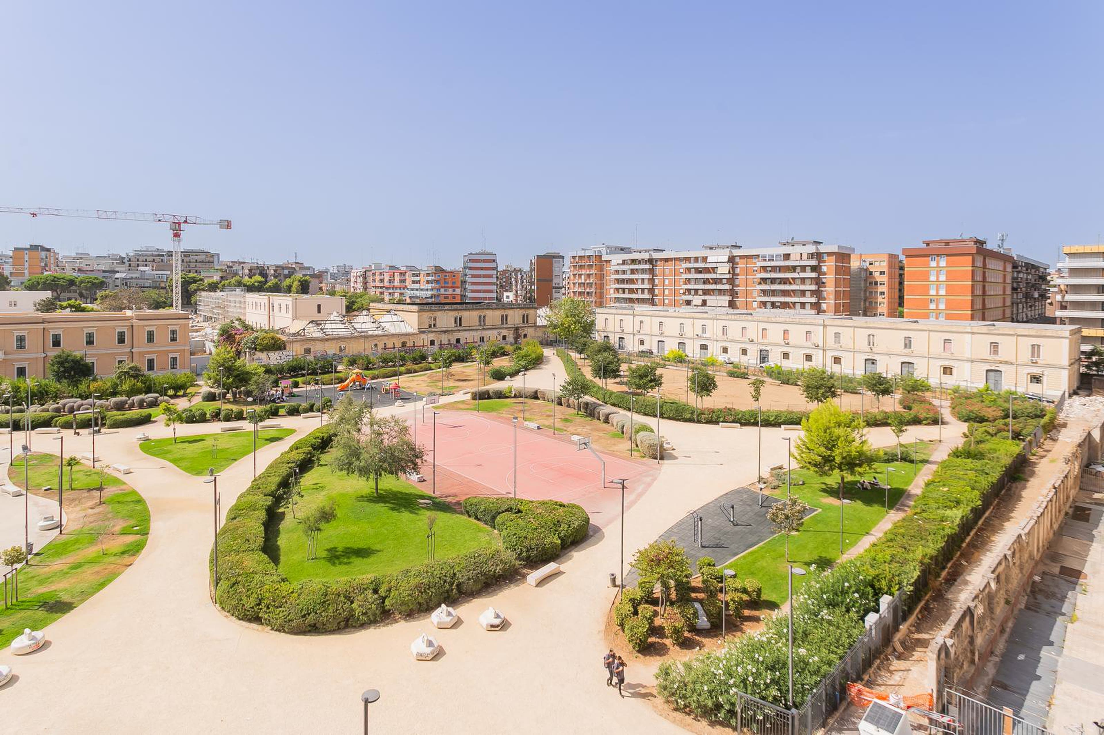 Vista sul verde dall'appartamento